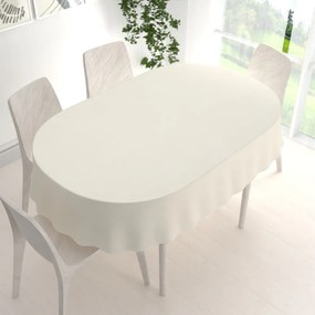 Biante Teflónový oválny obrus TF-051 Smotanový 50x100 cm