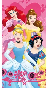 Ružová froté detská osuška 70x140 cm Princesses - Jerry Fabrics