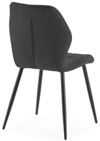 Čierne jedálenské stoličky v súprave 4 ks Luna – Marckeric