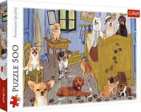 TREFL Puzzle Psie revolúcia v izbe van Gogha 500 dielikov