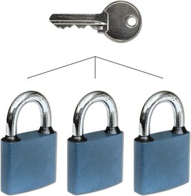 RV.OVAL.52.SET3 visiacich zámkov