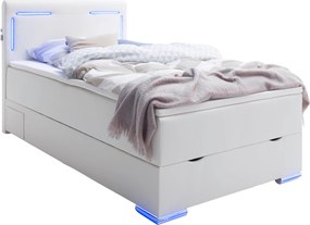 XXXLutz BOXSPRINGOVÁ POSTEĽ, 140/200 cm biela Xora - Postele - 000101022503