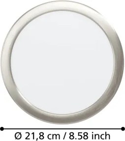 Eglo 901407 - LED podhľadové svietidlo FUEVA LED/18,5W/230V pr. 21,6 cm chróm