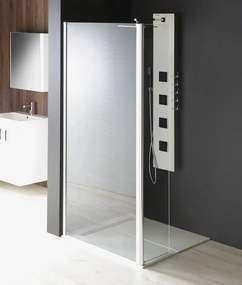 Polysan Polysan, MODULAR SHOWER BLACK stena na inštaláciu na múr, jednodielna, 800 mm, MS1-80B