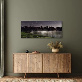 Obraz - Daždivý večer (120x50 cm)