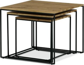 Autronic BONTEC Konferenčný stolík 60x60x51cm, mdf, divoký dub, AF-3008 OAK Farba: Prírodné