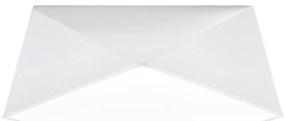 Stropné svietidlo Hexa, 1x biele plastové tienidlo, (biely plast), (35 cm)