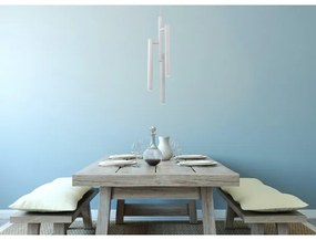 Klausen 142036 - LED Luster na lanku TUBULAR 3xLED/5W/230V biela