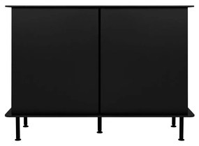 Čierna skriňa Suumo 120 × 50 × 88 cm