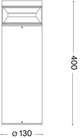 Ideal Lux - LED Vonkajšia lampa BOEING LED/14W/230V 40 cm IP65 hnedá