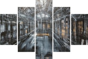 Obraz interiéru starej budovy (150x105 cm)
