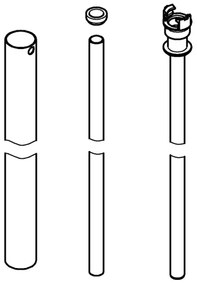 GROHE 48054000 - Sprchové rameno EUPHORIA SYSTEM 15 cm lesklý chróm