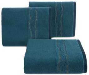 BAVLNENÝ UTERÁK KARIN 30X50 CM TMAVOTYRKYSOVÁ