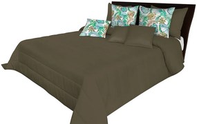 DomTextilu Kvalitný prehoz na posteľ tmovo olivovej farby Šírka: 170 cm | Dĺžka: 210 cm 44110-206942