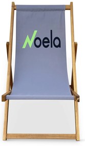 Plážové skladacie kreslo NOELA sivé