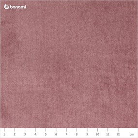 Tmavoružová zamatová podnožka Devichy Rothe