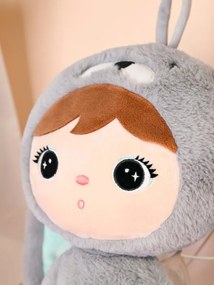 Mojkáčik - Bábika králik šedo-mätová XL 70 cm