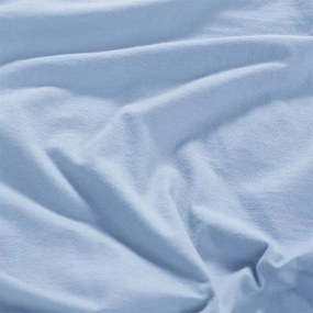 Napínacia plachta na posteľ jersey s elastanom modrá 90 x 200 cm