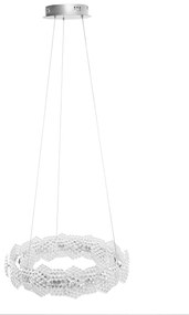 Toolight Toolight, LED závesné svietidlo 47cm, 36W, 4000K, MS016-CP, chrómová, OSW-09628