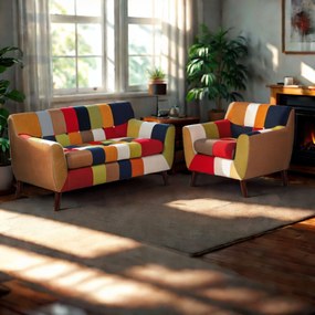 Patchwork kreslo FIESTA