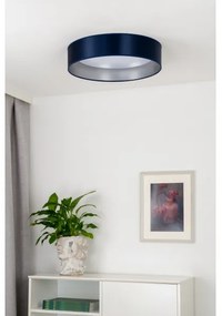 Duolla - LED Stropné svietidlo ROLLER LED/24W/230V pr. 45 cm modrá/strieborná