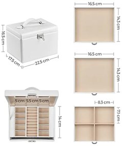 Šperkovnica 3 poschodová SONGMICS JBC159W01