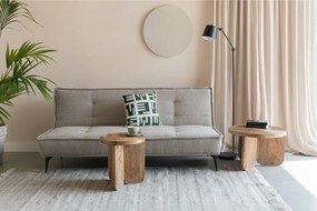 Béžová rozkladacia pohovka z textílie buklé 184 cm Cielke – White Label