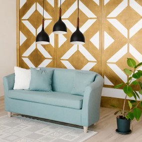 Luster na lanku NOAK WOOD 3xE27/15W/230V čierna/buk