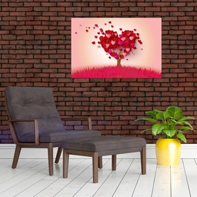 Obraz srdcového stromu (90x60 cm)