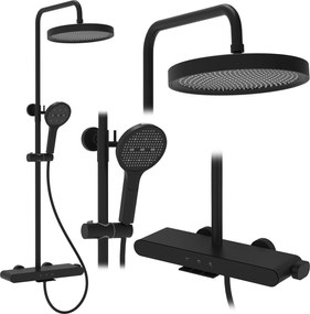 Rea Farel, sprchový set s vaňovým výtokom, čierna matná, REA-P0354