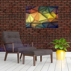 Obraz - Polygonálna 3D abstrakcia (90x60 cm)