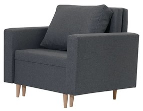 Rozkladacie kreslo/pohovka KENO 1 Tmavo Šedá