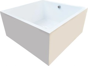 Voľne Stojaca Štvorcová Akrylová Vaňa Na Nožičkách 130x130