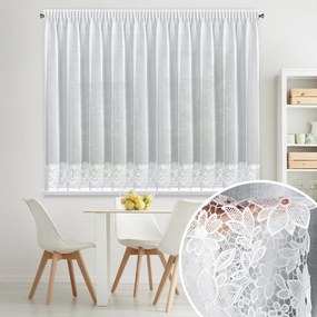 ZÁCLONA NA PÁSKE ARTEMIDA 350X155 CM BIELA