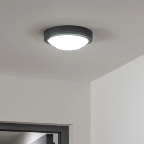 Brilagi - LED Vonkajšie stropné svietidlo LED/20W/230V pr. 23 cm IP54 antracit