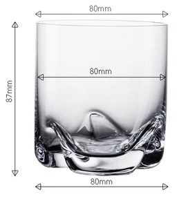 Poháre Tumbler 300 ml set 4 ks - Anno Glas Lunasol META Glass - 322123