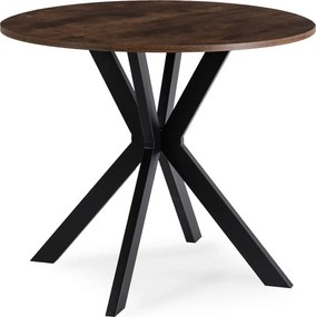 Stôl ERION 90 cm Dub Rustikál / čierny