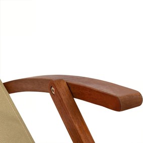 Záhradné lehátko SIENA, 94x60x94cm, béžová Jurhan