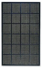 Odolná priemyselná gumová rohož, 90 x 150 cm, bez spojov, čierna
