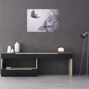 Obraz - Kreslené motýle (70x50 cm)