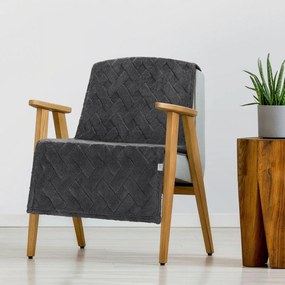 DEKA Z MIKROFLANELU CARO 70X160 CM SIVÁ