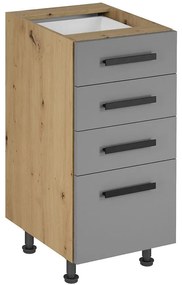 Kuchynská skrinka Langen D40S4 úchyt beige