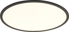 Inteligentný LED panel čierny 60 cm vrátane LED stmievania na teplé svetlo s diaľkovým ovládaním - Knob