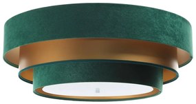 Stropné svietidlo TRINITI 2xE27/60W/230V zelená/zlatá