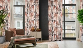 ZÁVES NA KRÚŽKOCH ADELINE 140X250 CM VZOROVANÁ