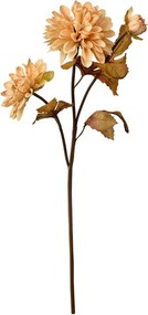 Dekorácia hnedá umelá kvetina chryzantéma - 10*10*66 cm