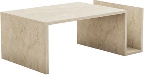 Konferenčný stolík NUVAREK, travertín/béžová