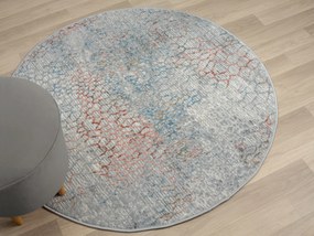My Flair, Kusový koberec My Roots CA60086 Hellgrau kruh, 120x120 (priemer) kruh, šedá, chodba / predsieň
