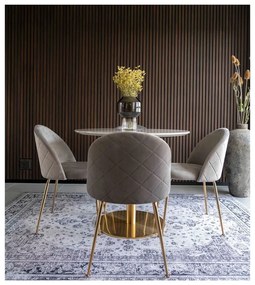 Svetlosivé zamatové jedálenské stoličky v súprave 2 ks Geneve – House Nordic