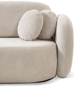 Rohová rozkladacia sedačka Olio - krémová Strana: Pravá